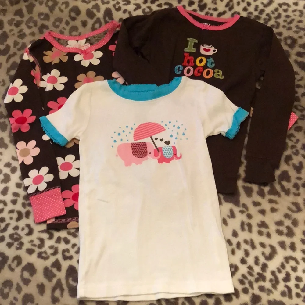 Carter’s and Old Navy Pajama Top Bundle Graphic 3T 4T